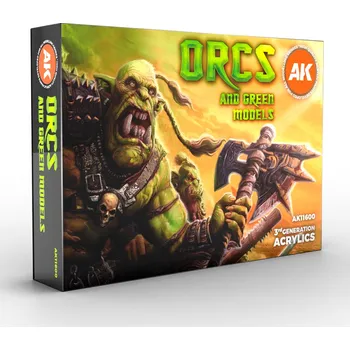 AK Interactive Orcs and Green Models Set 6x17 ml