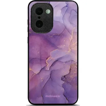 Pouzdro na mobilní telefon Lesklý kryt na mobil OnePlus 15R - Mobiwear Glossy G050G, fialový mramor (Prémiové lesklé pouzdro, obal, kryt Mobiwear Glossy na mobil OnePlus 15R s motivem)