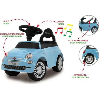 Dětské vozidlo Jamara Rutscher Fiat 500 blue + DOPRAVA ZDARMA