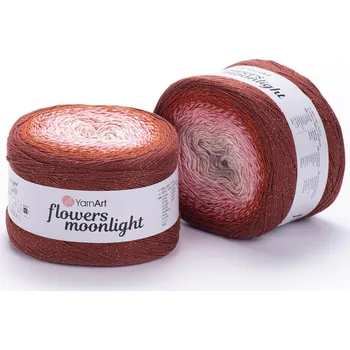 Příze Yarn Art Příze Flowers Moonlight 3288 pudrová, lososová, měděná, terakota