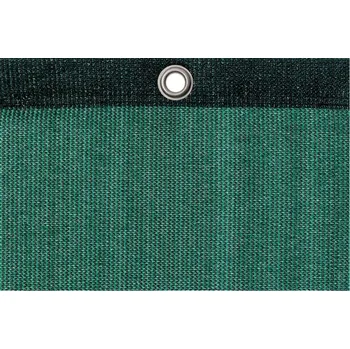 Krycí plachta Tenisová clona PE 320 g/m2 vč. karabin, neprůhledná a nehořlavá úprava, tmavězelená