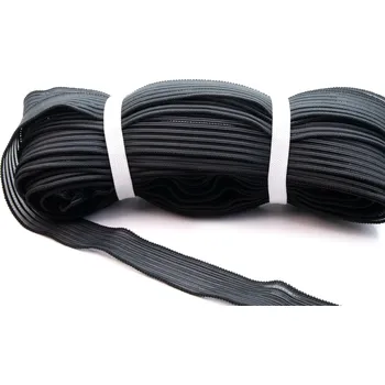 Pruženka prošívaná 25mm, barva Černá