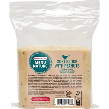 Krmivo pro ptáka VERSELE-LAGA Menu Nature Blokové krmivo s arašídovým tukem pro volně žijící ptáky 300g