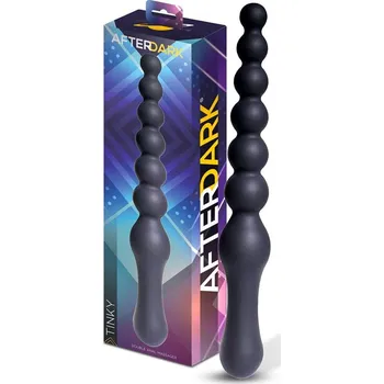 AfterDark Tinky Double Anal Massager Silicone Black