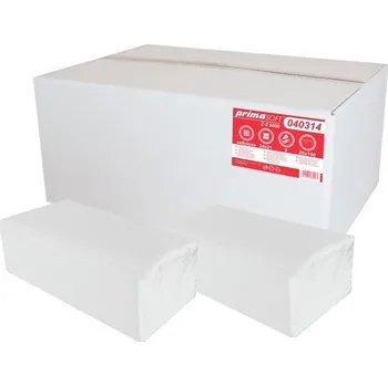 PrimaSOFT Skládané papírové ručníky ZZ 2vrstvé bílé 3000 ks