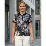 Dámské funkční triko s límečkem premium ALTISPORT VOJ/ALW102TR05 ČERNOBÍLÁ S