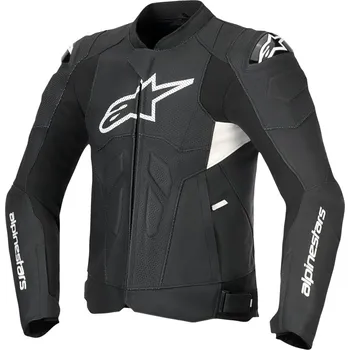 Moto bunda Kožená bunda na motorku Alpinestars Dusk Airflow černo-bílá 54