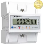 Qoltec 50978 QOLTEC Třífázový elektronický elektroměr | Elektroměr na DIN lištu | 400V | 100A | LCD | LED | 7P (Třífázový elektroměr určený pro 4vodičové systémy (L1, L2, L3 + N) s napětím 3×230/400V a frekvencí 50 Hz. Přístroj má 7P provedení, což znamen