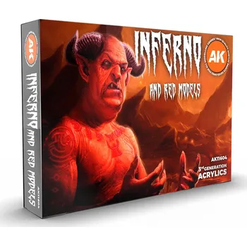 Modelářská barva AK Interactive Inferno and Red Creatures Set 6x17 ml