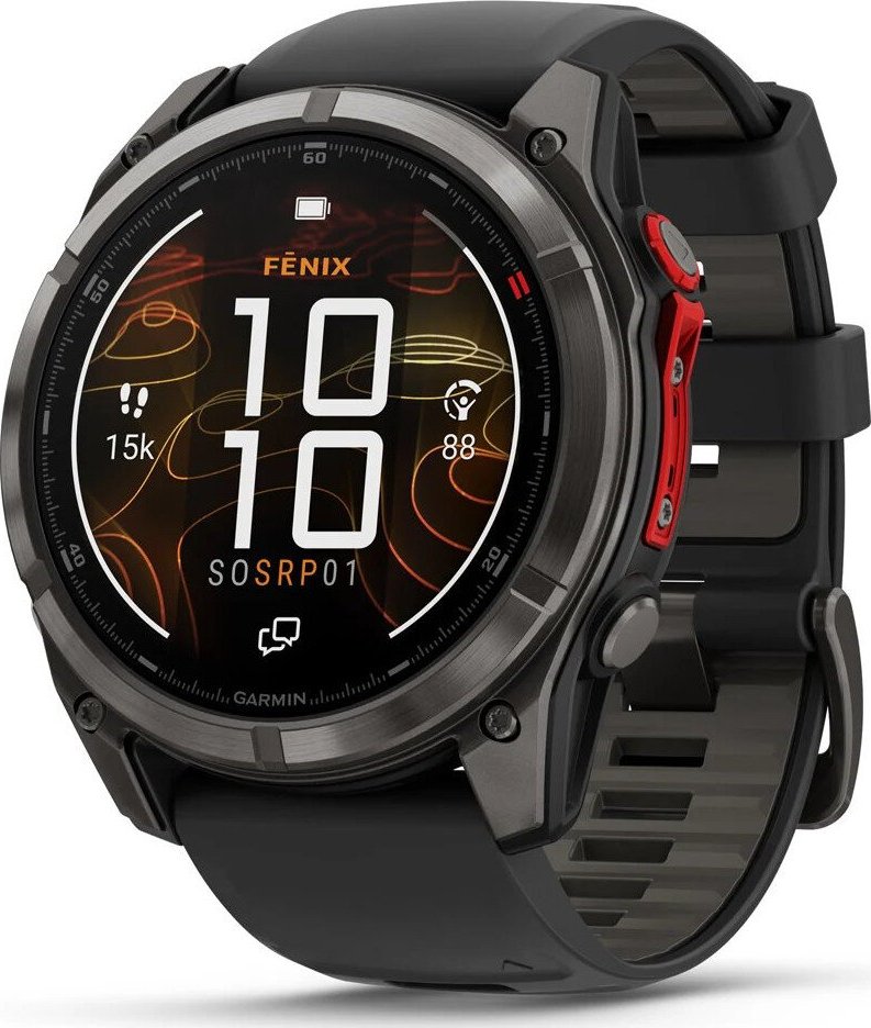 Garmin Fenix 8 Pro MicroLED 51mm, Sapphire Carbon Gray DLC Titanium Black