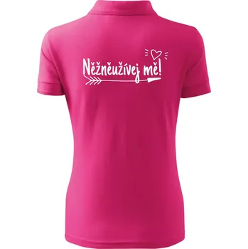 Něžněužívej mě! - Polokošile dámská Pique Polo - 2XL ( Purpurová )