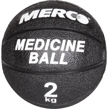 Merco Black gumový medicinální míč Hmotnost: 2 kg
