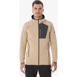 QUECHUA Pánská turistická fleecová mikina na zip MH 500