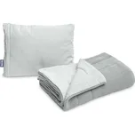 Sensillo 2D Pletený komplet nejen do dětské postýlky s mušelínem Šedý