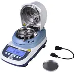 Vlhkostní analyzátor - váhy sušicí Kern, série DLB, Typ: DLB 160-3A, Váživost [g]: 160, Topné těleso: Halogenové, Teplotní rozsah [°C]: 35 – 160, Popis: Včetně 10 ks misek na vzorky