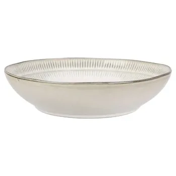 Talíř SIAKI Talíř hluboký sada 6 ks 20 cm šedá kamenina KO-Q97001510