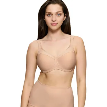 Podprsenka Dámská podprsenka Modern Soft+Cotton W01 - BROWN - tělová 00EP - TRIUMPH NEUTRAL BEIGE 85C