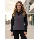 Dámská softshellová vesta ALTISPORT NoPrint NP/ALW7211NJ IRON GREY/RED M