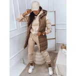 Černá dámská dlouhá prošívaná vesta s kapucí Dstreet TY2850