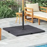 Závaží pro slunečník černé žulové čtvercové 25 kg