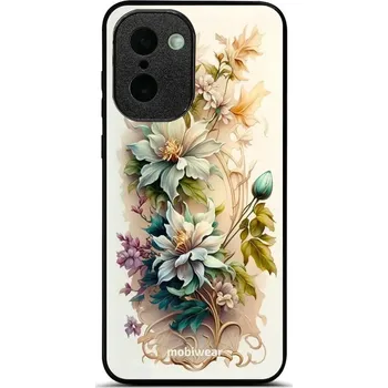 Pouzdro na mobilní telefon Lesklý kryt na mobil OnePlus 15R - Mobiwear Glossy G014G, krémové květy (Prémiové lesklé pouzdro, obal, kryt Mobiwear Glossy na mobil OnePlus 15R s motivem)