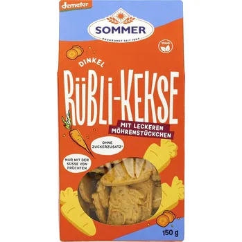 Sommer Špaldové mrkvové sušenky 150 g bio BIO VEGAN DEMETER Množství: 1 ks