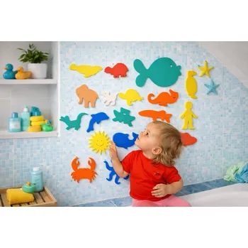 Hra na zahradu Matuška Dena Pěnová vodolepka mix - 1 ks