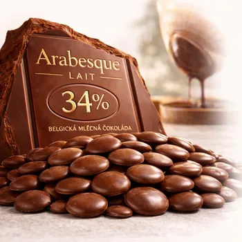 Čokoláda Arabesque Lait Belgická mléčná čokoláda 34 %, 500 g