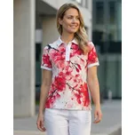 Dámské funkční triko s límečkem premium ALTISPORT VOJ/ALW102TR05 RŮŽOVÁ/BÍLÁ S