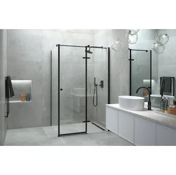 Sprchové dveře Hopa Obdélníkový sprchový kout PIXA BLACK, 100, 80, Pravé (DX)