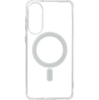 Pouzdro na mobilní telefon Zadní kryt Acrylic Magsafe pro Samsung Galaxy S25 Edge transparent