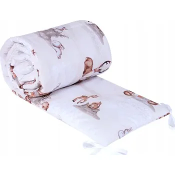 Ochranný mantinel do postýlky - Zvířátka u pařezu