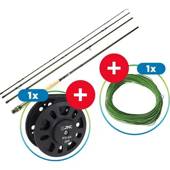 Prut Giants Fishing Trout Fly CLX 8,6ft #4 + Naviják First 3/5 + Šňůra WF4
