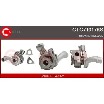 Turbodmychadlo Dmychadlo, plnění CASCO CTC71017KS