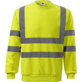 Pánské oblečení Rimeck Hv Essential Unisex mikina reflex 4V6 reflexní žlutá XXXL