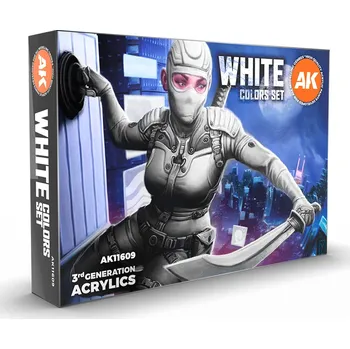 AK Interactive White Colors Set 6x17 ml
