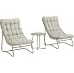 Pohodlný balkonový nábytek | světle šedý