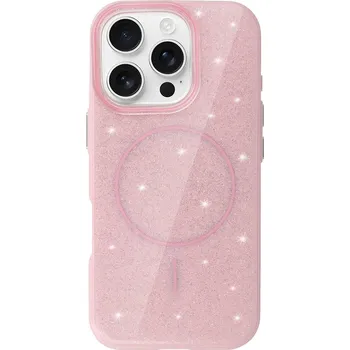 Pouzdro na mobilní telefon Zadní kryt Magsafe Slim Shiny pro iPhone 13 Pro light pink