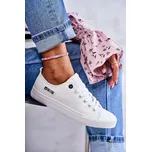 Bílé dámské nízké kožené tenisky Big Star Velikost: 39