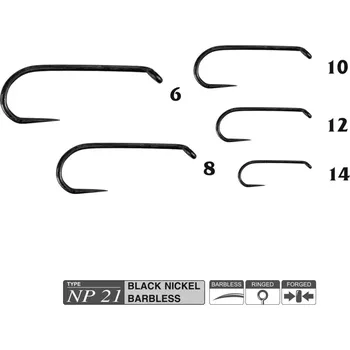 Rybářský háček Muškařské háčky Traper Hikara NP21 vel. 12