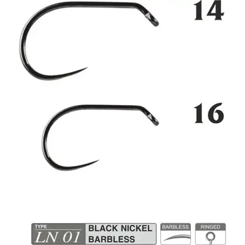 Rybářský háček Muškařské háčky Traper Hikara LN01 vel. 14