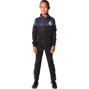 Fotbal REAL MADRID Dětská tepláková souprava Real Madrid Legends 6 LET ČERNÁ