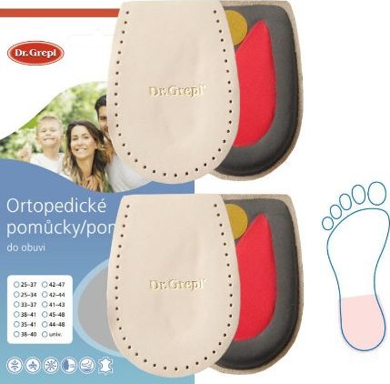 Dr. Grepl Podpatěnka na ostruhu MEMORY SOFT 2 páry 35-41