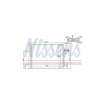 Chladič motoru Chladič klimatizace NISSENS 940183