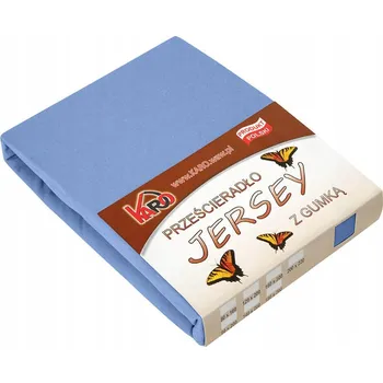 Prostěradlo Prostěradlo jersey s gumou 160x200 modré silné 150g/m2 KARO