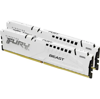 Operační paměť Kingston FURY Beast White EXPO 64GB DDR5 6400MT/s, CL32, DIMM, Kit 2x 32GB KF564C32BWEK2-64