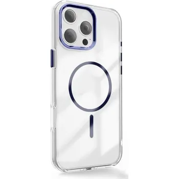 Pouzdro na mobilní telefon Zadní kryt Clear Thin Mag pro Apple iPhone 15, modrá