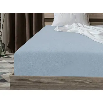 Prostěradlo Froté prostěradlo EXCLUSIVE světle modré 90 x 200 cm
