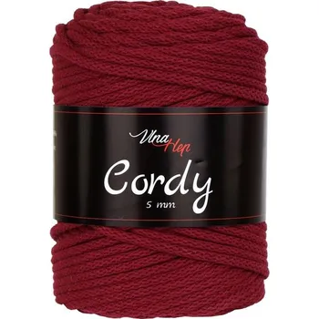 Příze Příze Cordy, 5mm, 8024, bordó tmavá
