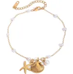 ELENYS Sea Whisper – pozlacený náramek 18K žluté zlato Délka náramku: 21,5+5 cm / max. 26,5 cm pozlacený náramek 18K žluté zlato